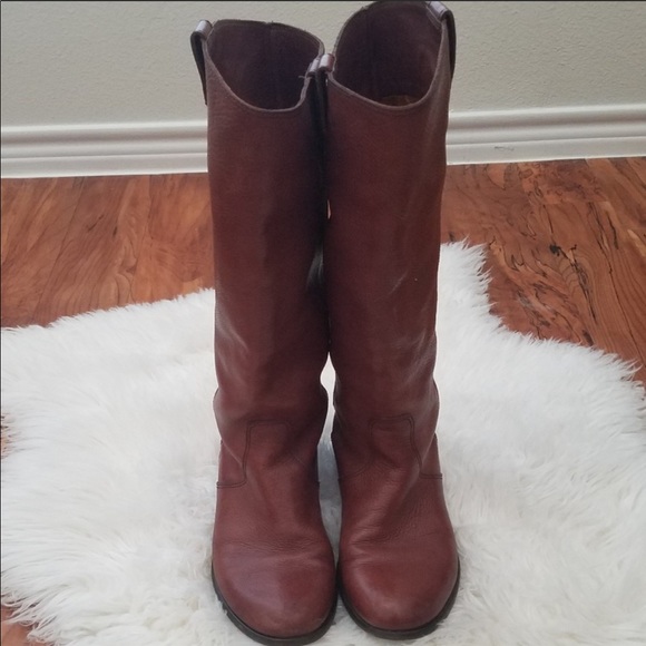Madewell 1937 Cognac tall leather riding boot - Picture 3 of 7